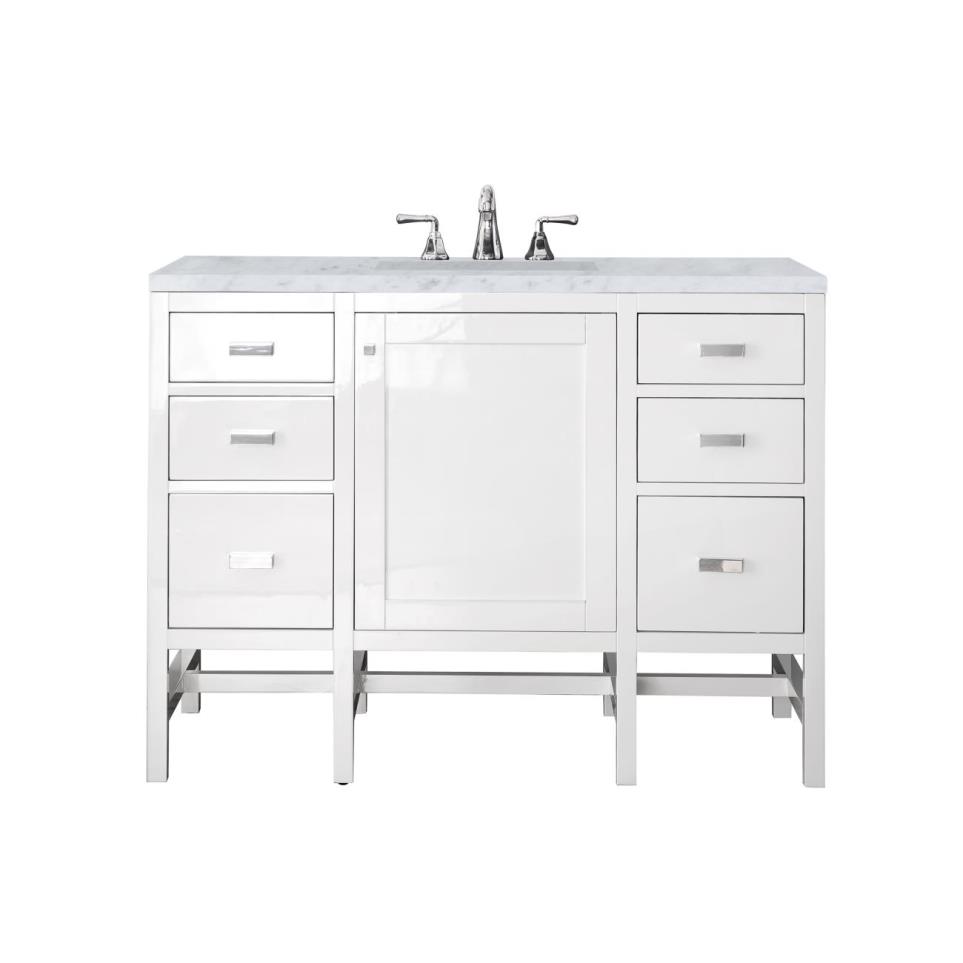 Base with Sink Top Glossy White White Vanities