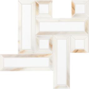 Mosaic Bella Blend Polished Beige/Tan Tile