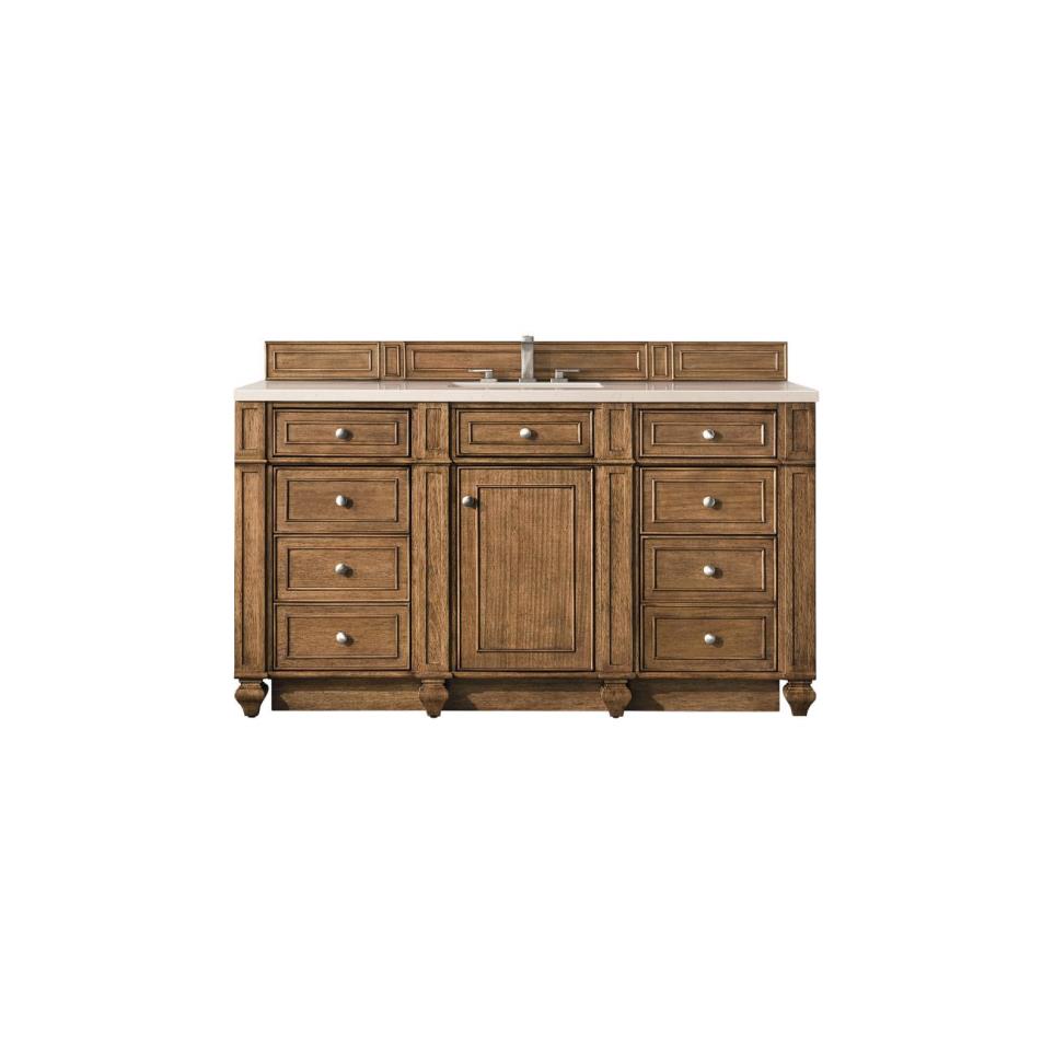 Base with Sink Top Saddle Brown Medium Finish Vanities