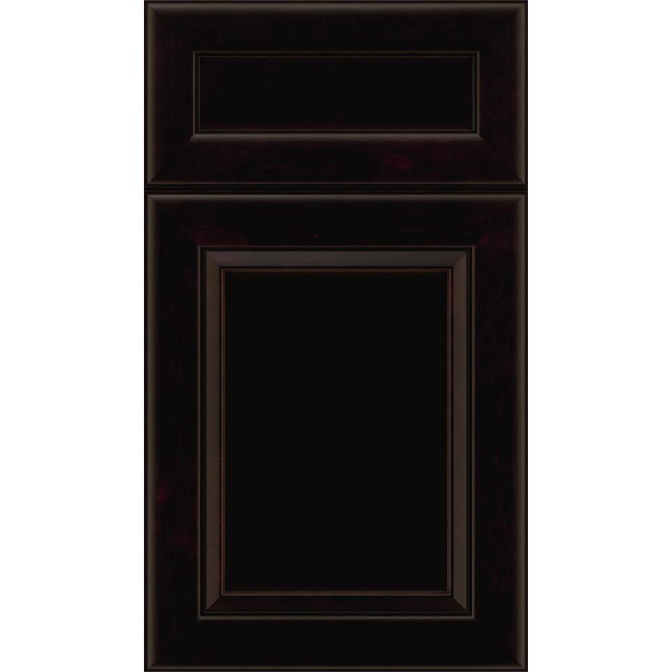 Square Espresso Black Glaze Glaze - Stain Square Cabinets