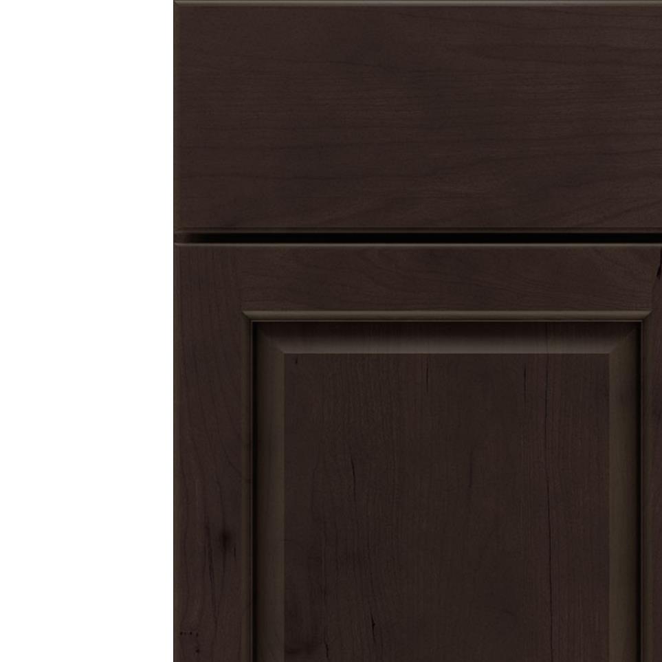 Square Thatch Dark Finish Square Cabinets