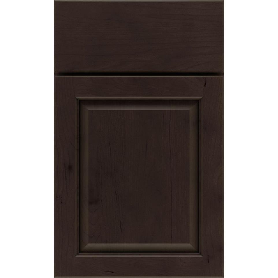 Square Thatch Dark Finish Square Cabinets