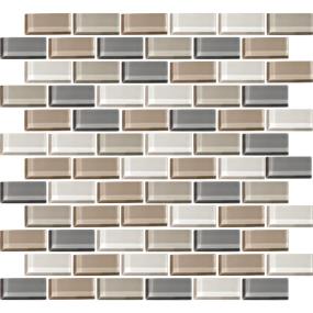 Mosaic Willow Water Bl Glass Beige/Tan Tile