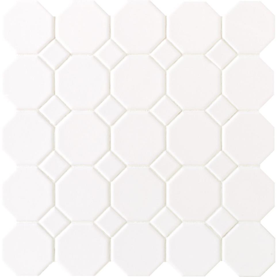 Mosaic Matte White Matte White Tile