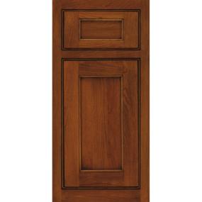 Square Nutmeg Onyx Medium Finish Square Cabinets