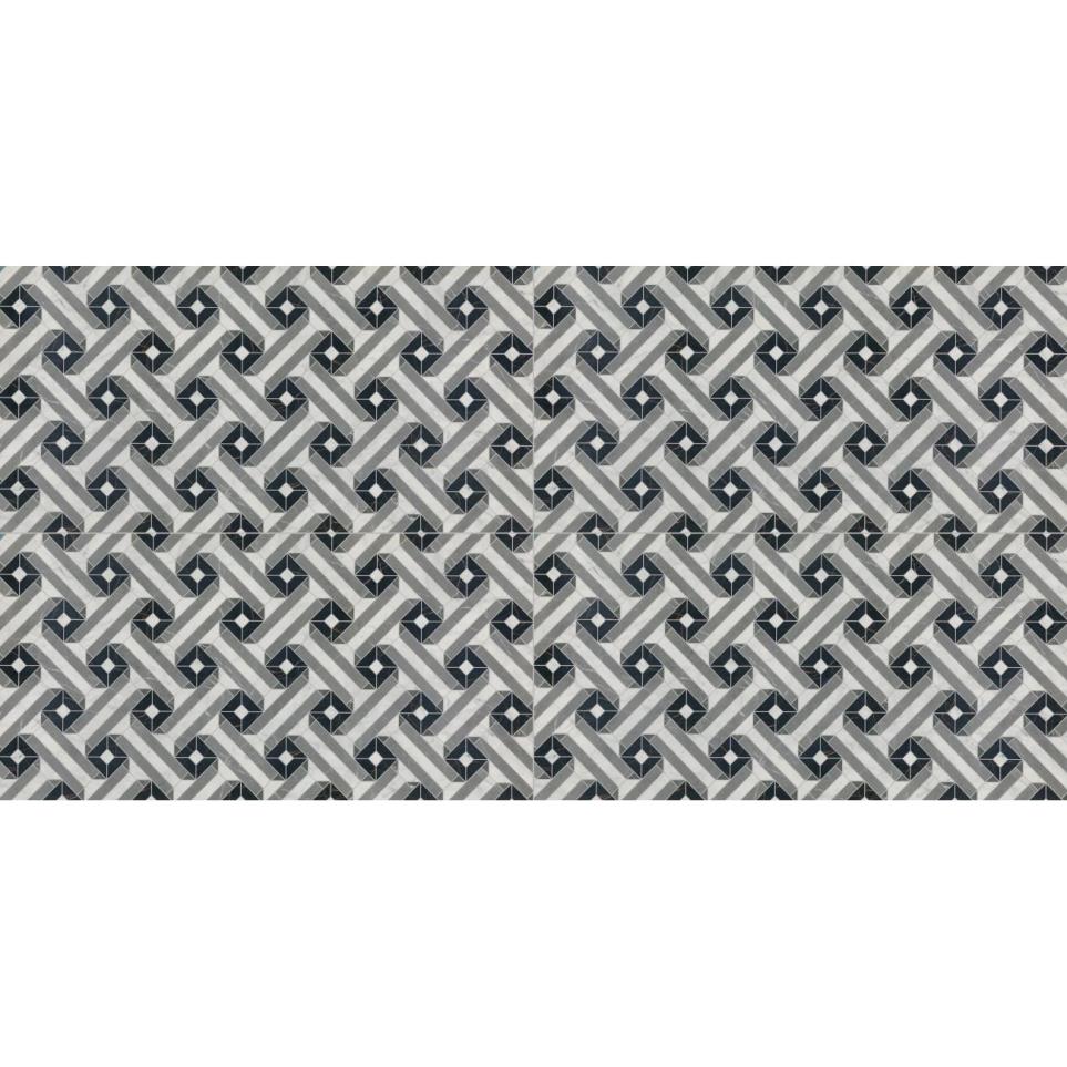 Tile Lattice Satin Gray Tile