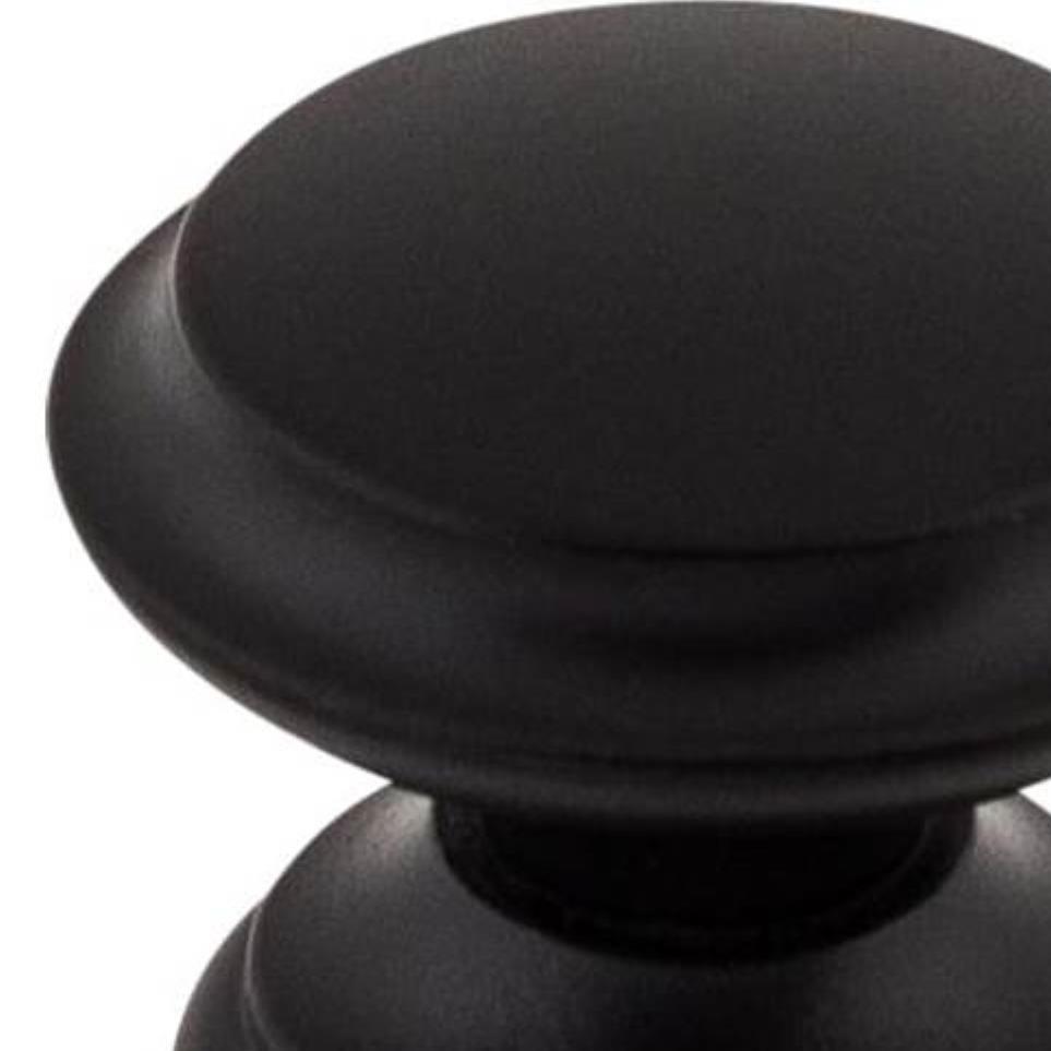 Knob Flat Black Black Knobs