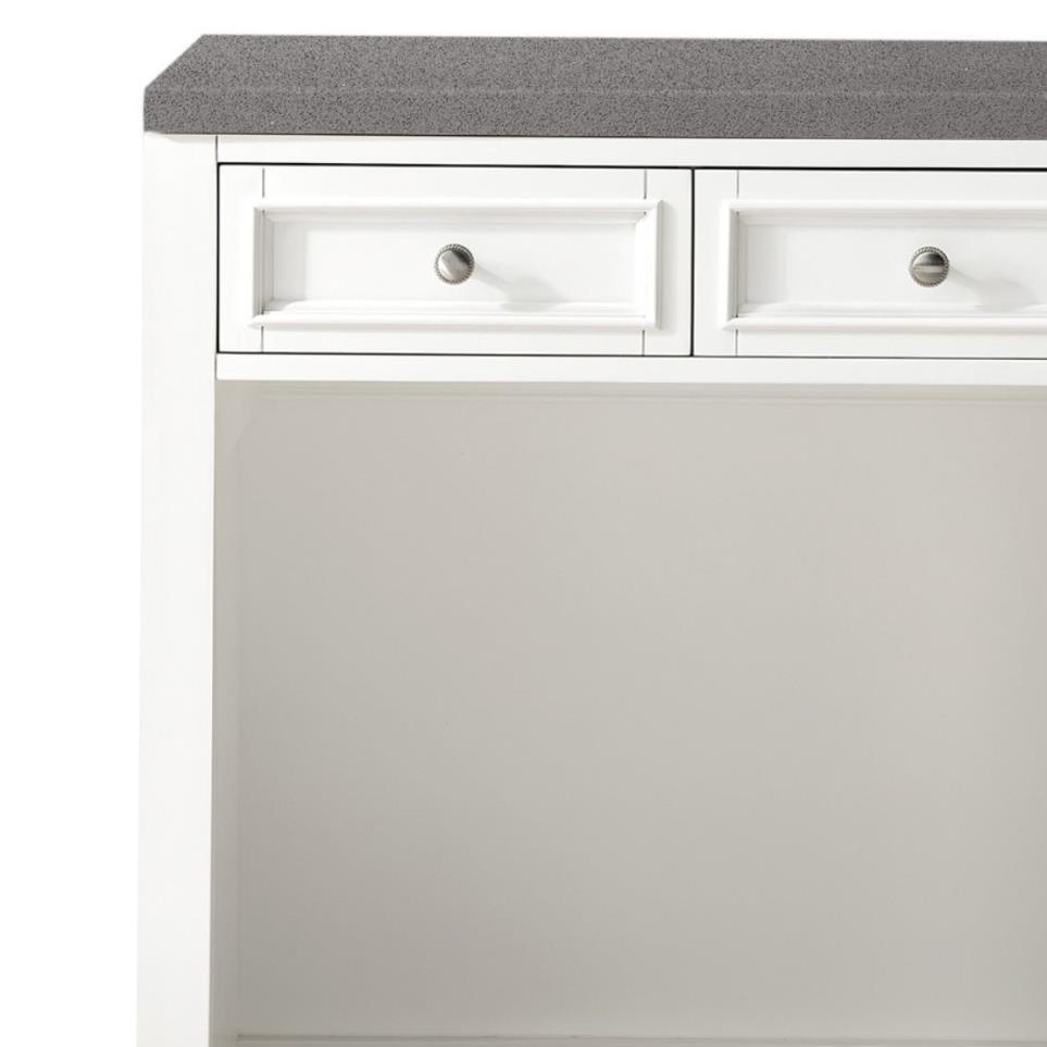 Base with Sink Top Bright White White Vanities