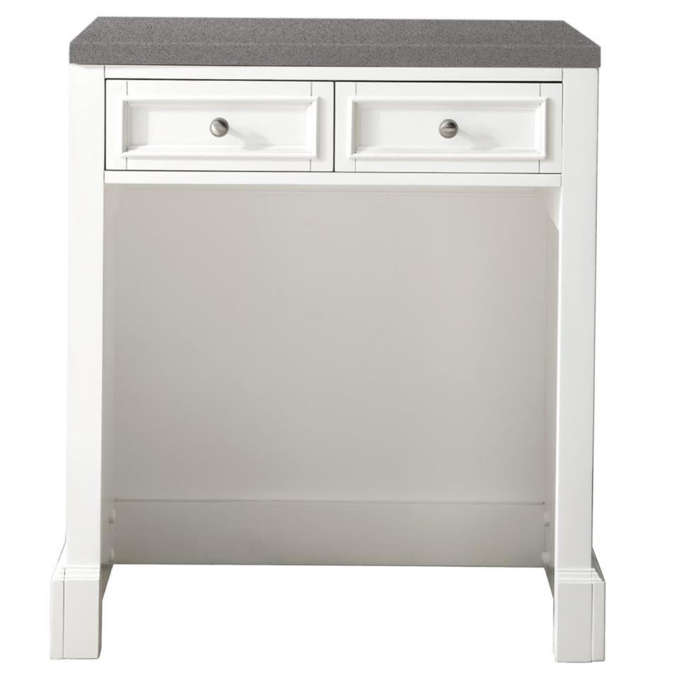 Base with Sink Top Bright White White Vanities