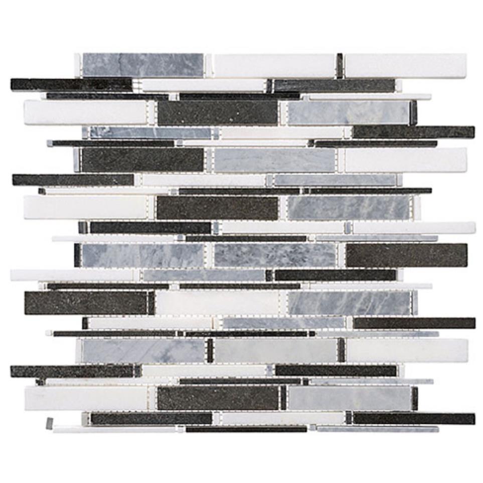 Mosaic Mugworth+Thassos White+Basalt Mix Gray Tile