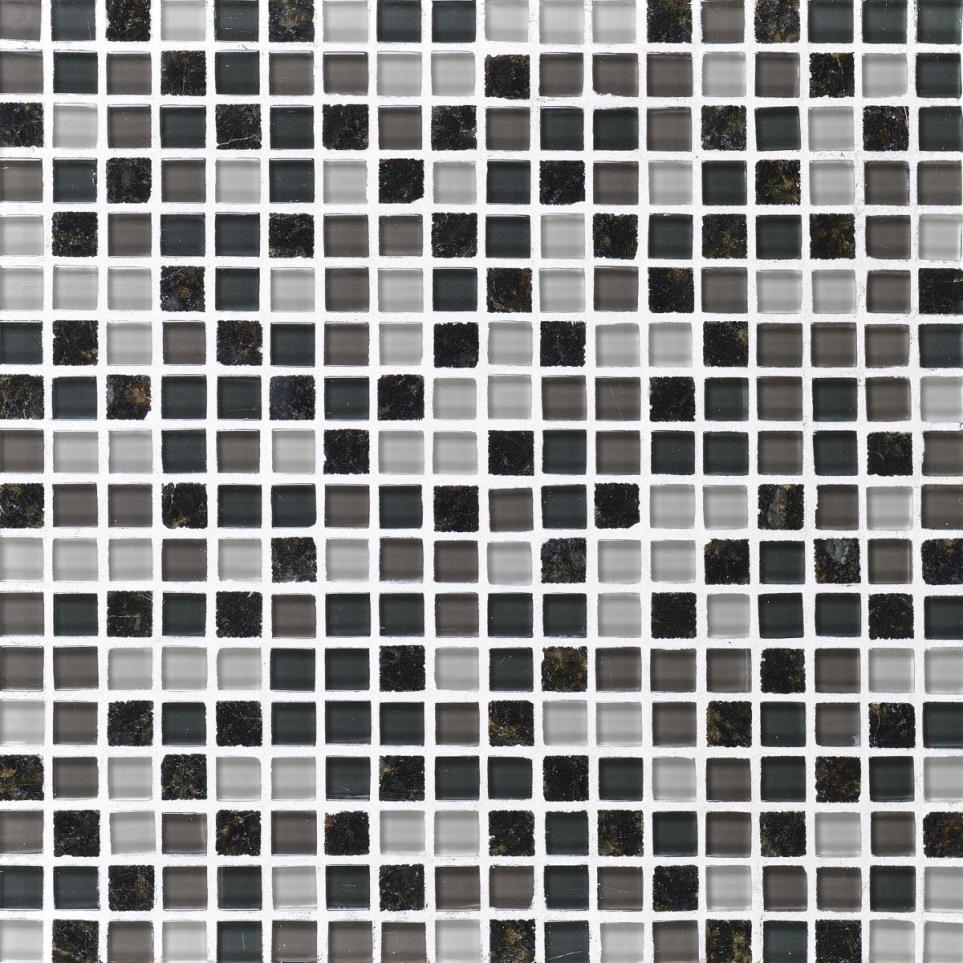 Mosaic Absolute Black Blend Mixed Black Tile