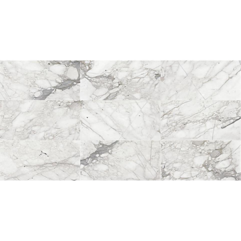 Tile Venetian Calacatta Honed White Tile