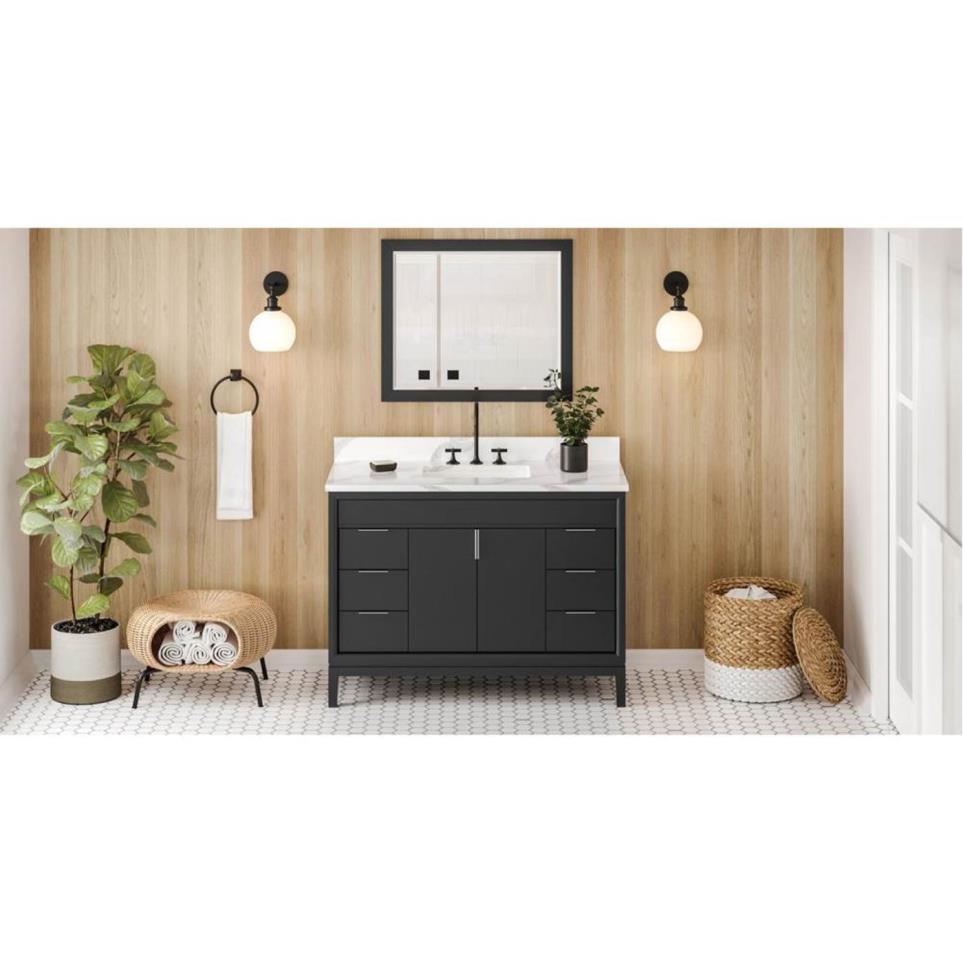 Base with Sink Top Black Grey / Black Vanities