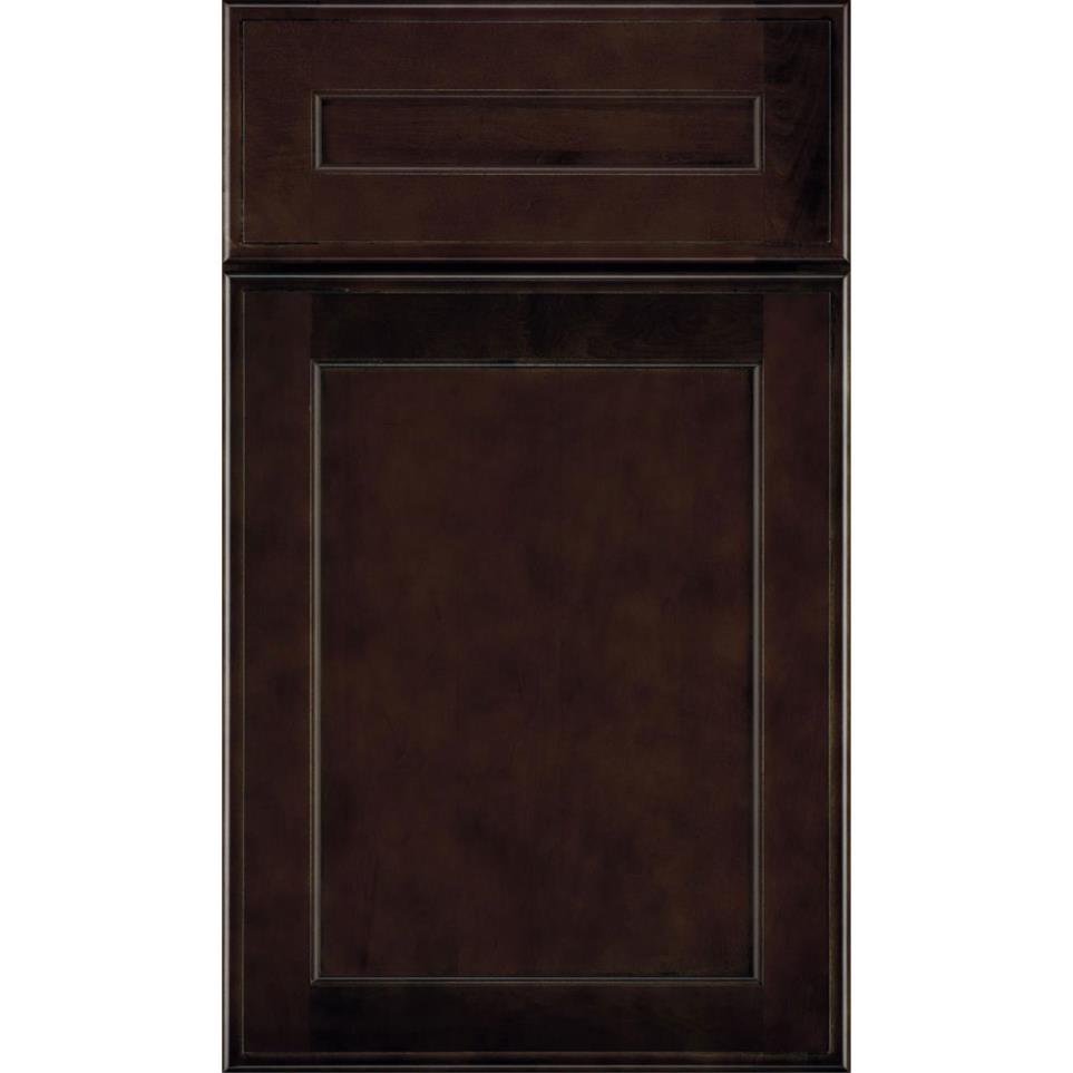 Square Teaberry Dark Finish Square Cabinets