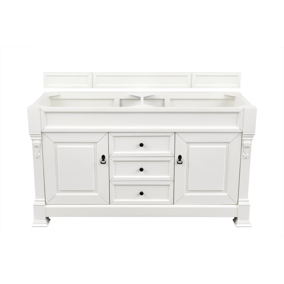 Base with Sink Top Bright White White Vanities