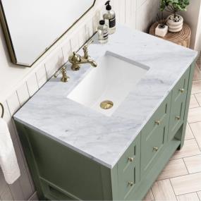 Base with Sink Top Smokey Celadon Green Vanities