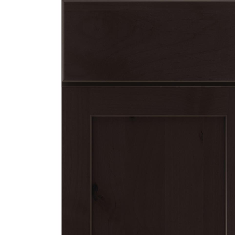 Square Thatch Dark Finish Square Cabinets