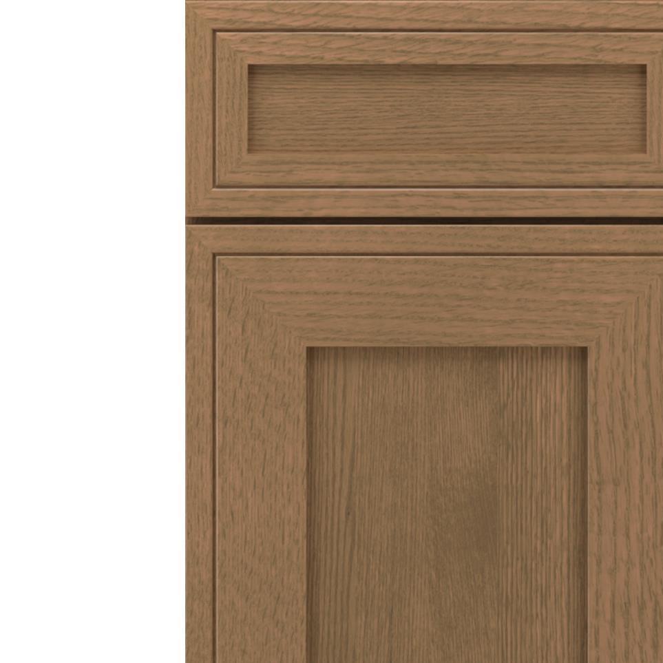 Square Gunny Medium Finish Square Cabinets