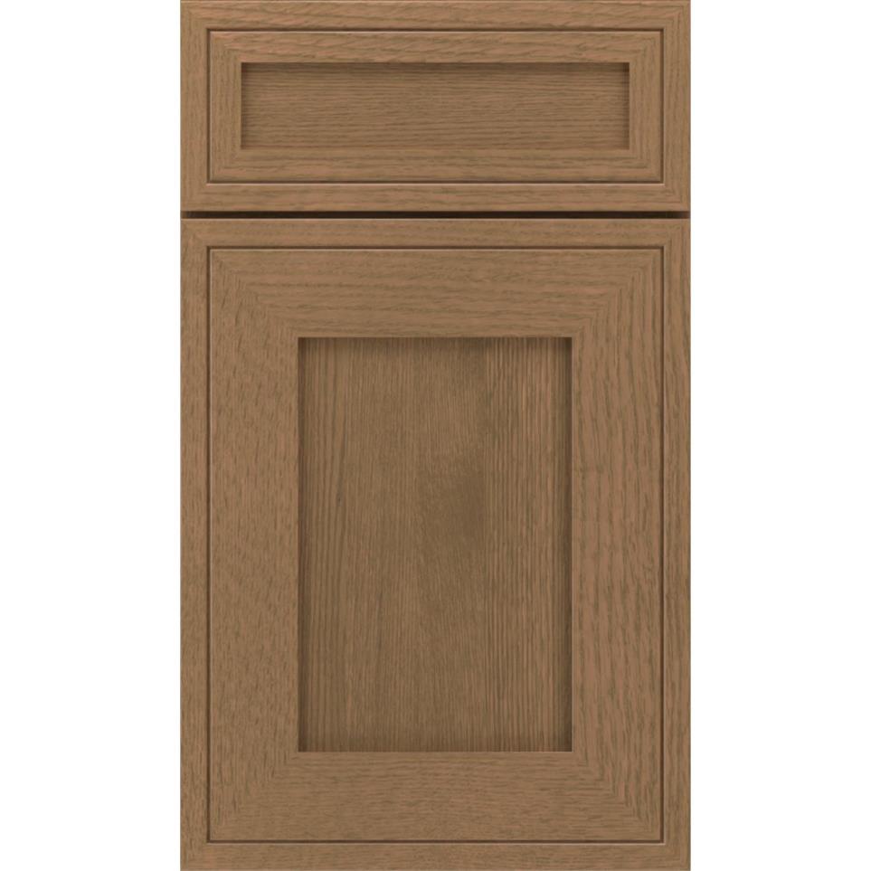 Square Gunny Medium Finish Square Cabinets