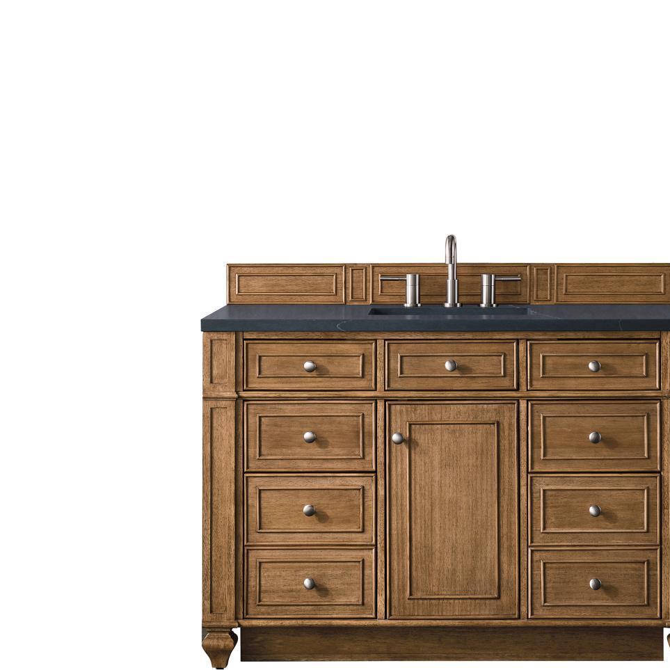 Base with Sink Top Saddle Brown Medium Finish Vanities