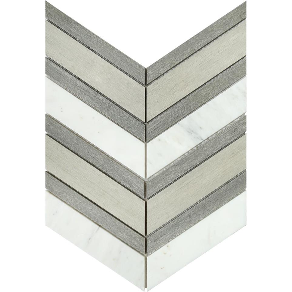 Mosaic Gray/Fawn Beige/Tan Tile
