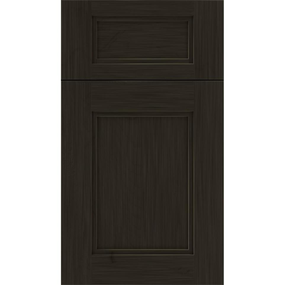 5 Piece Weathered Slate Dark Finish 5 Piece Cabinets
