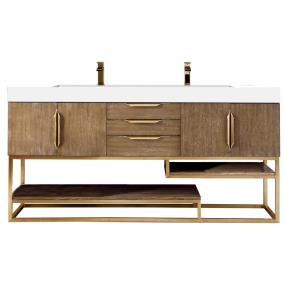 Base with Sink Top Latte Oak Light Finish Vanities