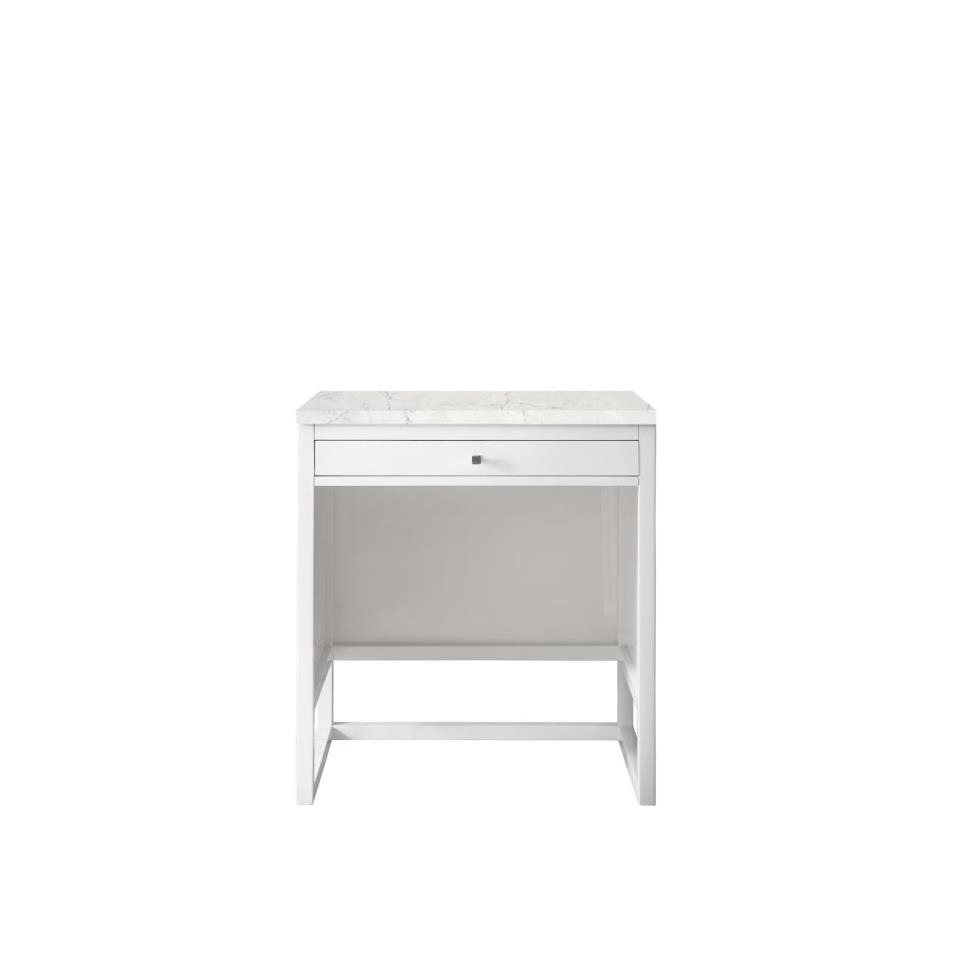 Base with Sink Top Glossy White White Vanities