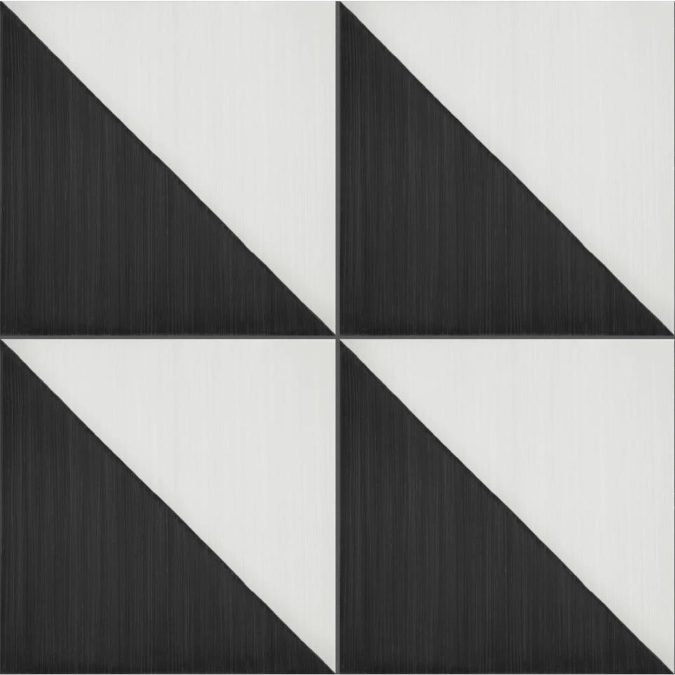 Tile Nero Triangle Matte Black Tile