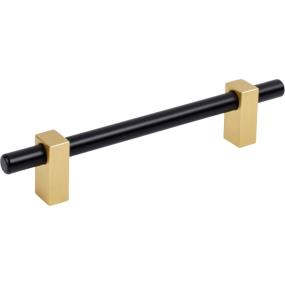 Bar Pull Matte Black,Brushed Gold Brass / Gold Pulls