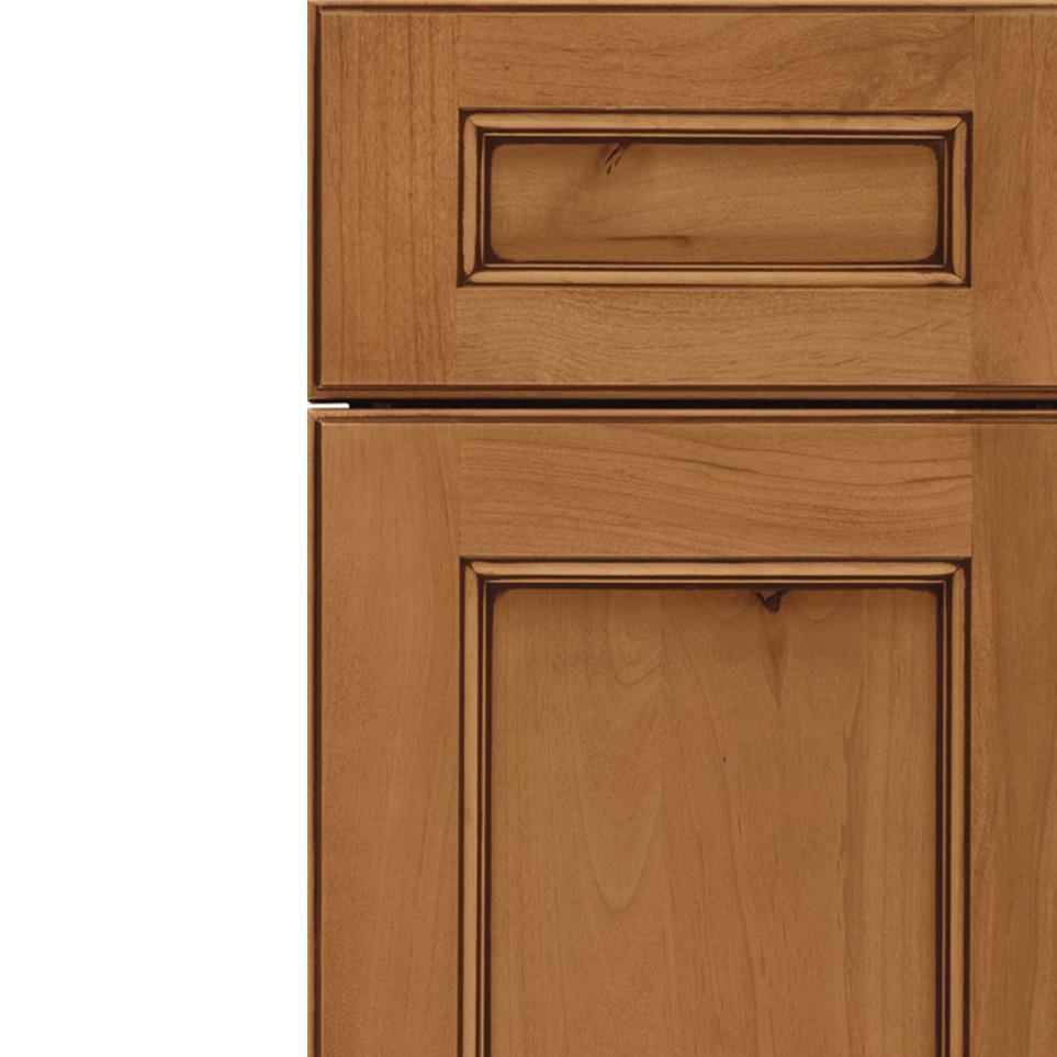 Square Ginger Mocha Glaze Glaze - Stain Square Cabinets