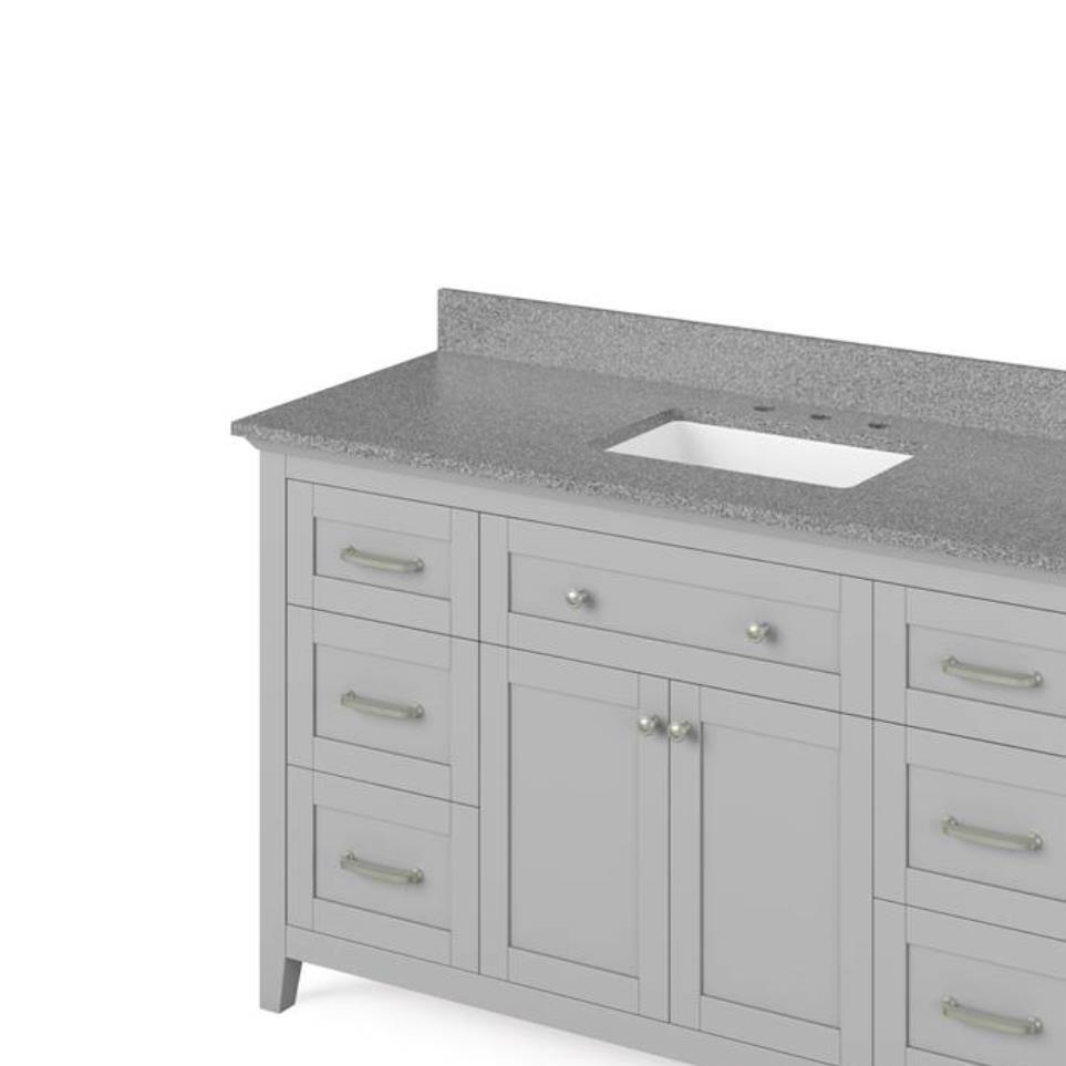 Base with Sink Top Grey Grey / Black Vanities