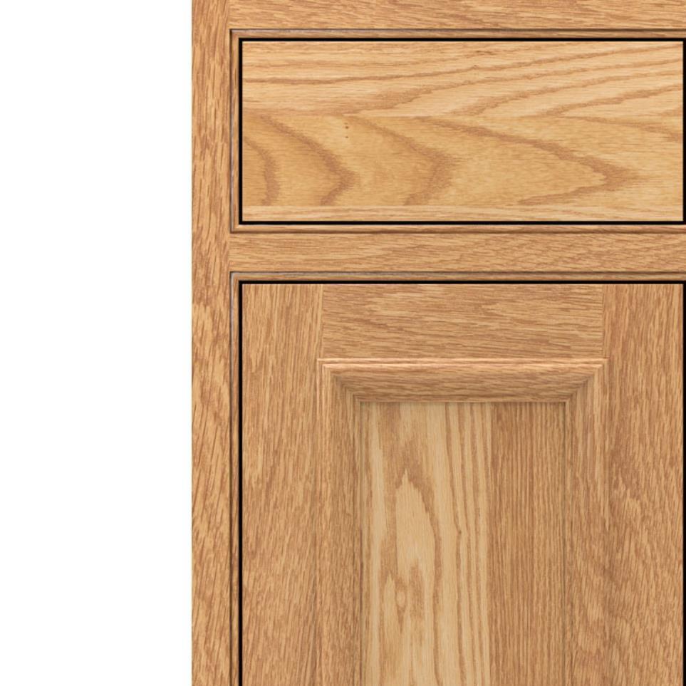 Square Natural Light Finish Square Cabinets