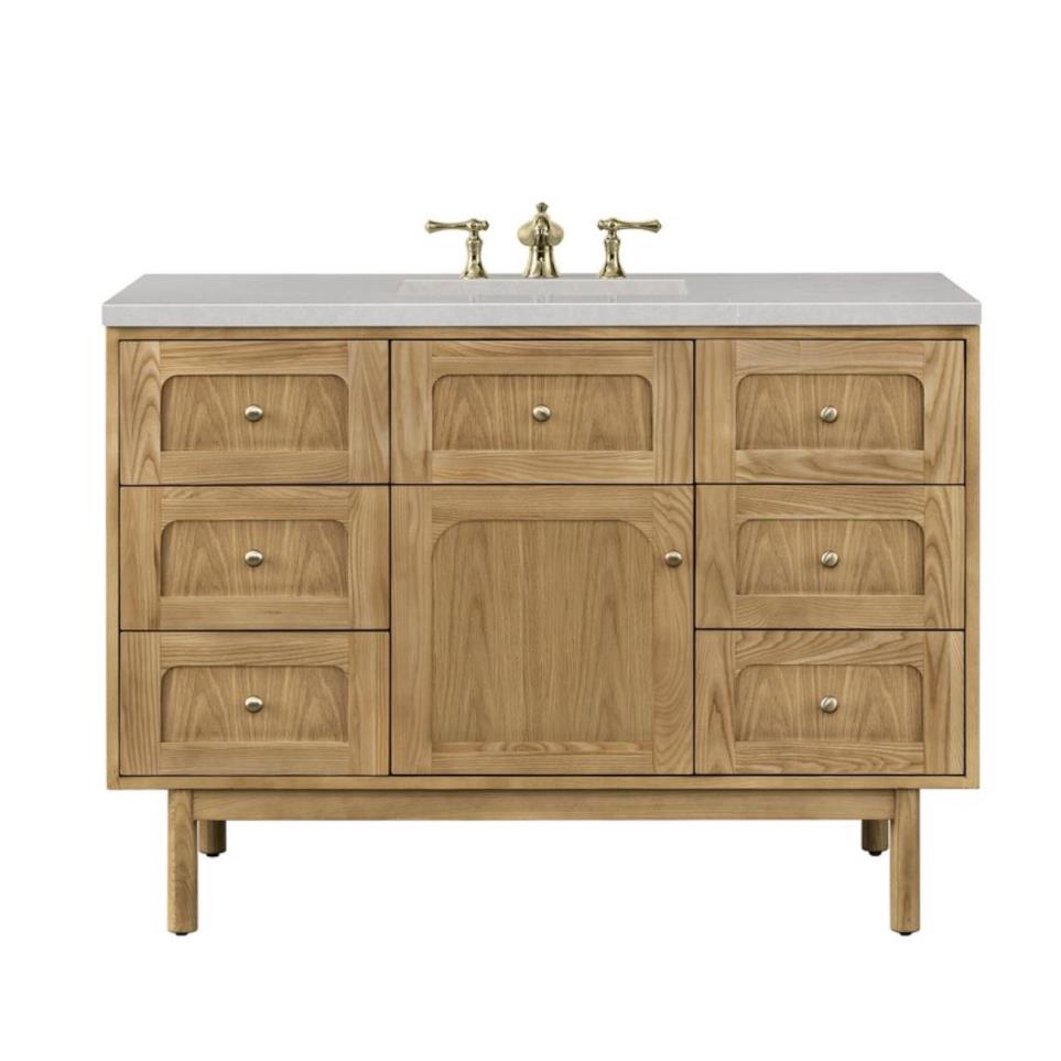 Base with Sink Top Light Oak Light Finish Vanities