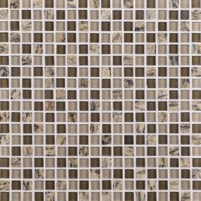 Mosaic Santa Cecilia Blend Mixed Brown Tile