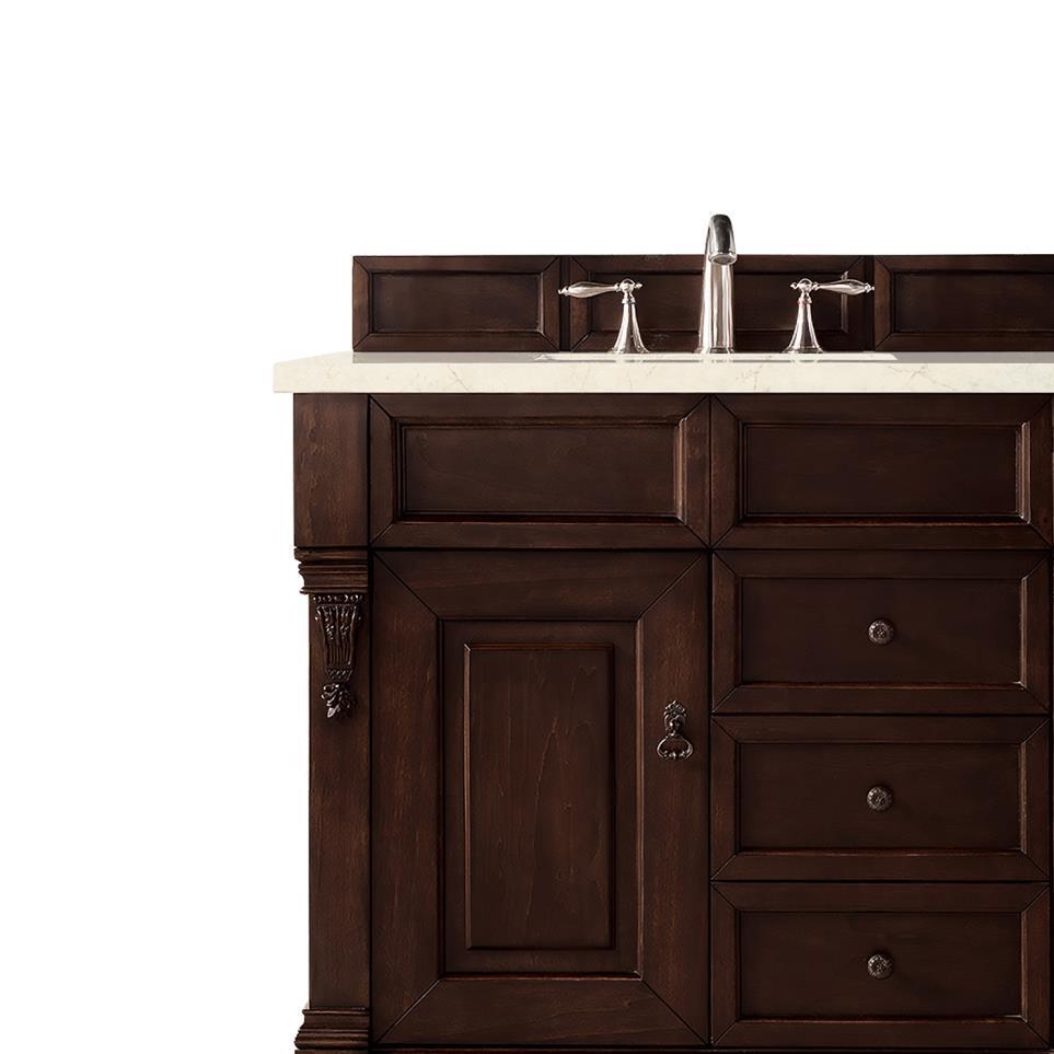 Base with Sink Top Burnished Mahogany Dark Finish Vanities