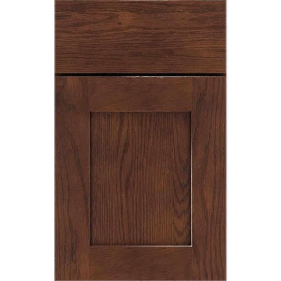 Square Tundra Dark Finish Square Cabinets