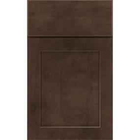 Square Thatch Dark Finish Square Cabinets