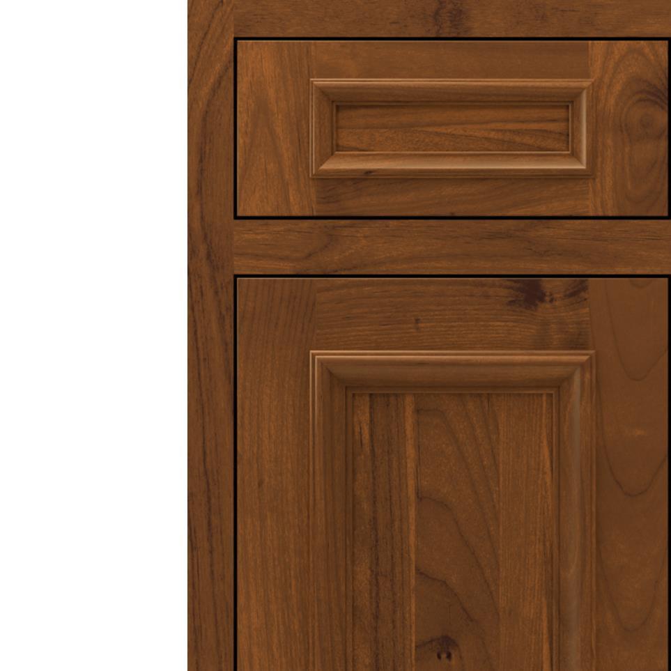 Square Suede Medium Finish Square Cabinets