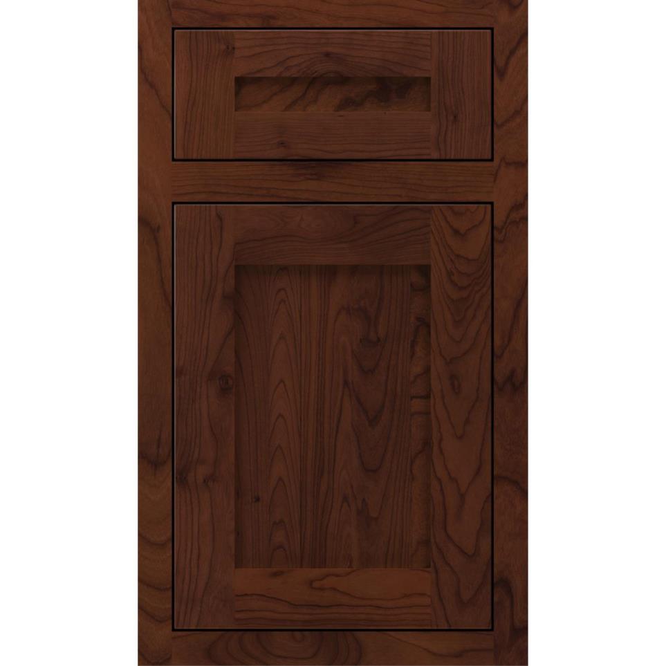 5 Piece Sepia Dark Finish 5 Piece Cabinets