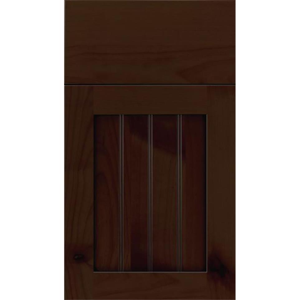 Square Cappuccino Black Glaze Glaze - Stain Square Cabinets