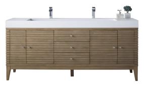 Base with Sink Top Whitewashed Walnut Light Finish Vanities