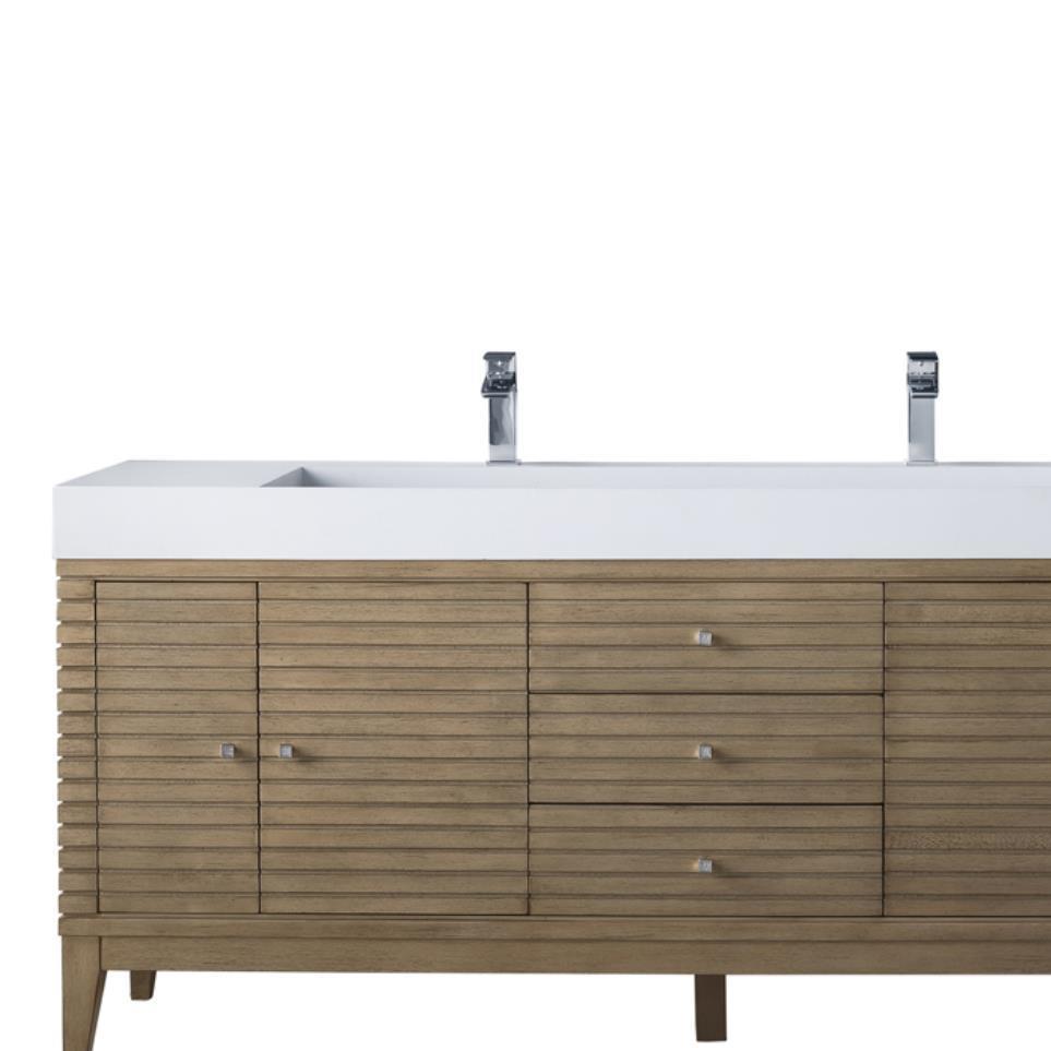 Base with Sink Top Whitewashed Walnut Light Finish Vanities