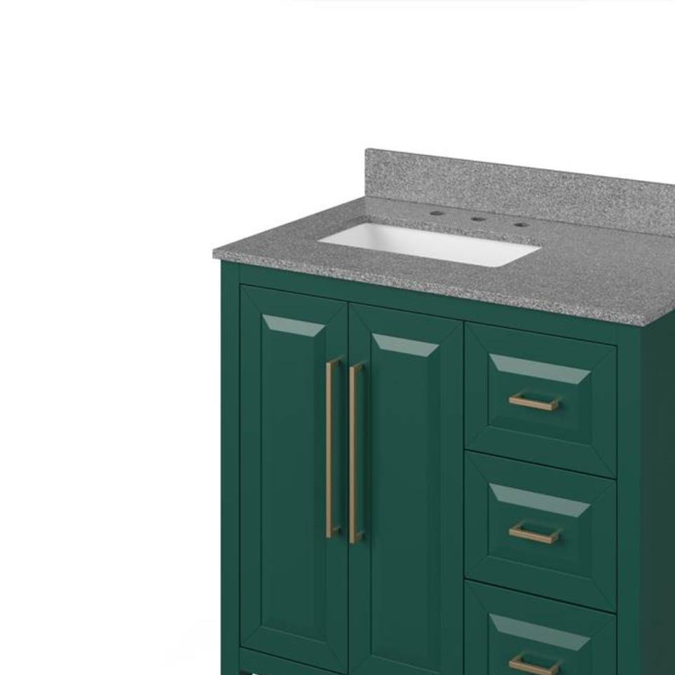 Base with Sink Top Green Green Vanities