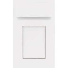 Square White With Toasted Almond Detail Glaze - Paint Square Cabinets