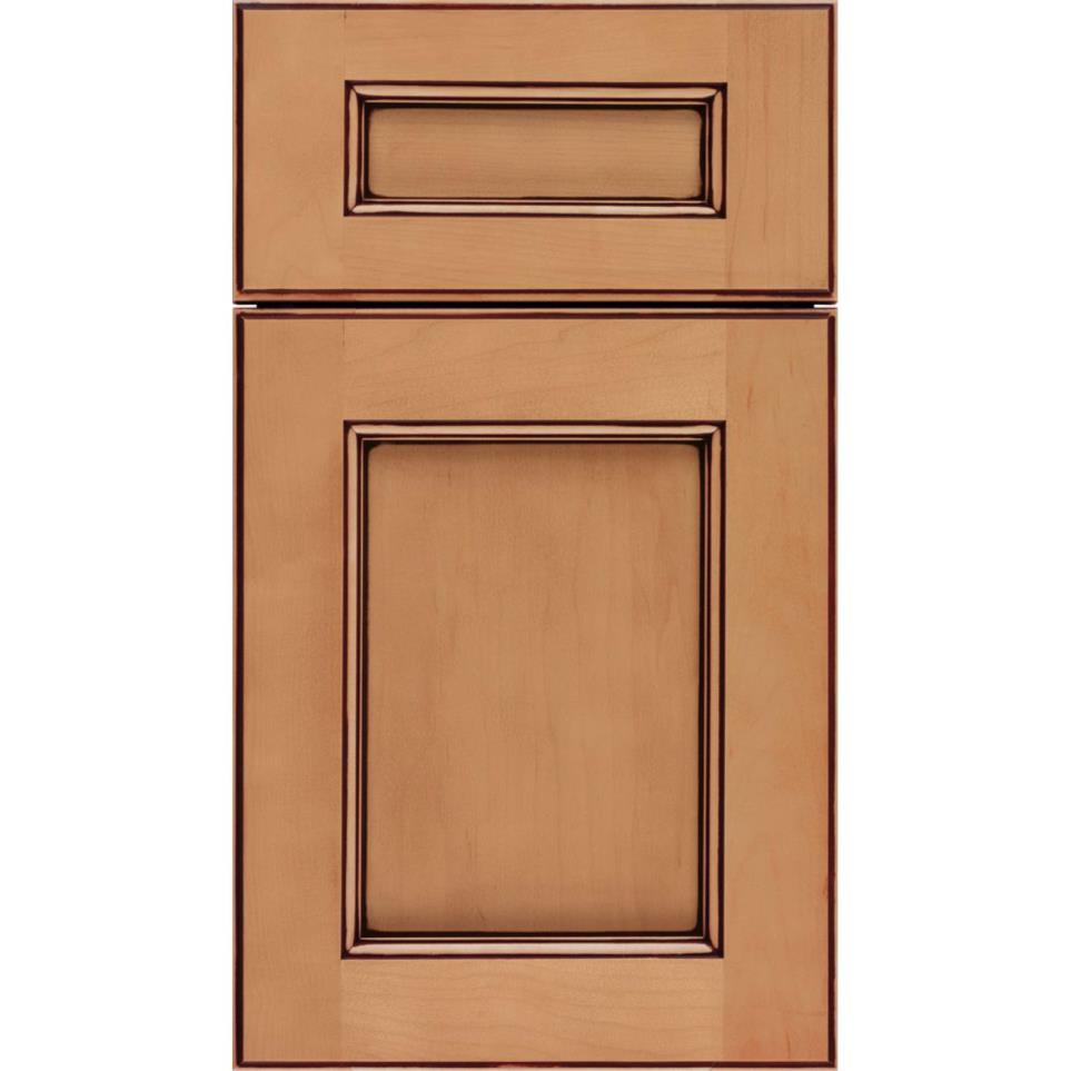 5 Piece Ginger Mocha Glaze Glaze - Stain 5 Piece Cabinets