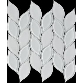 Mosaic Img Bwl01-7 Leafwhit White Tile