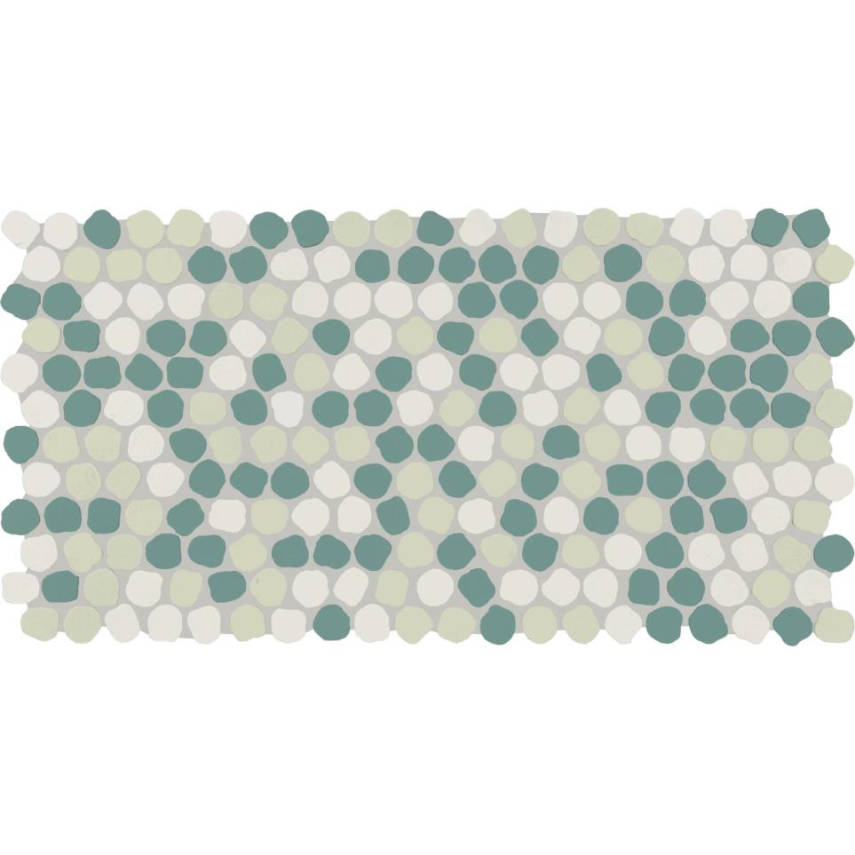 Mosaic Spring Blend  Matte Green Tile
