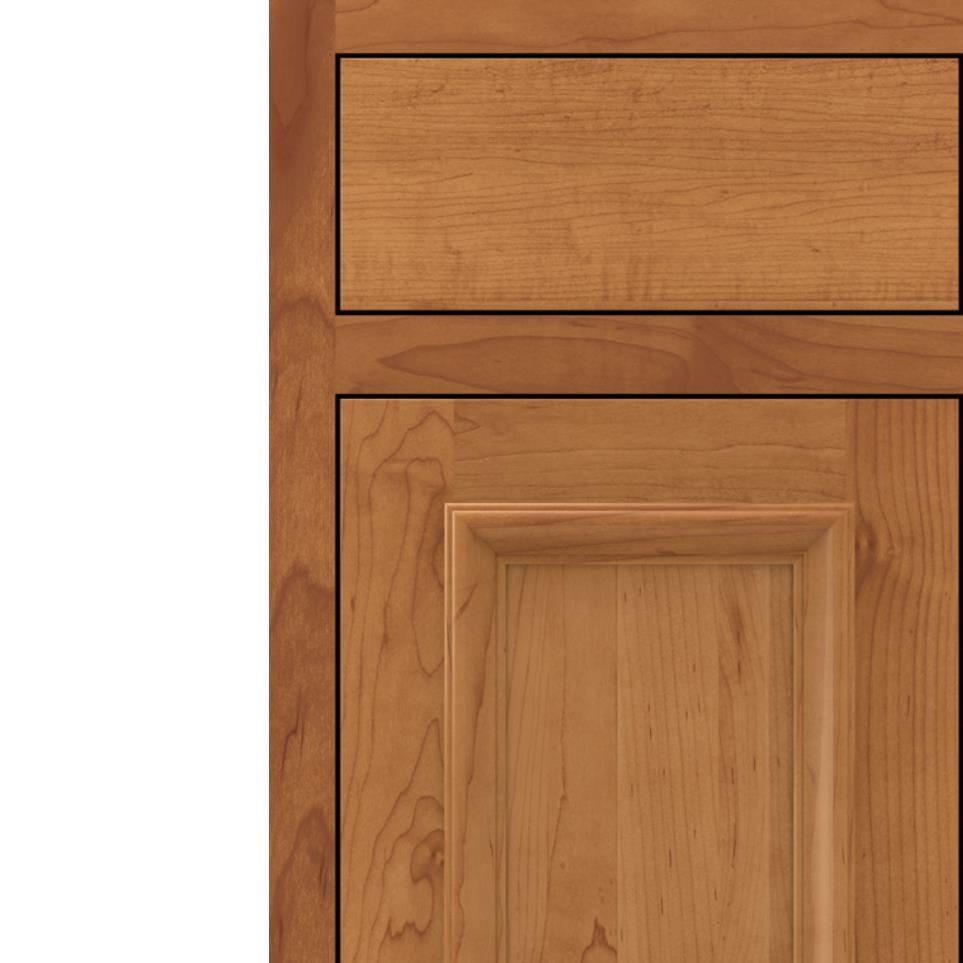 Square Suede Medium Finish Square Cabinets