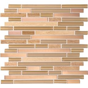 Mosaic Sitar Blend Mixed Beige/Tan Tile